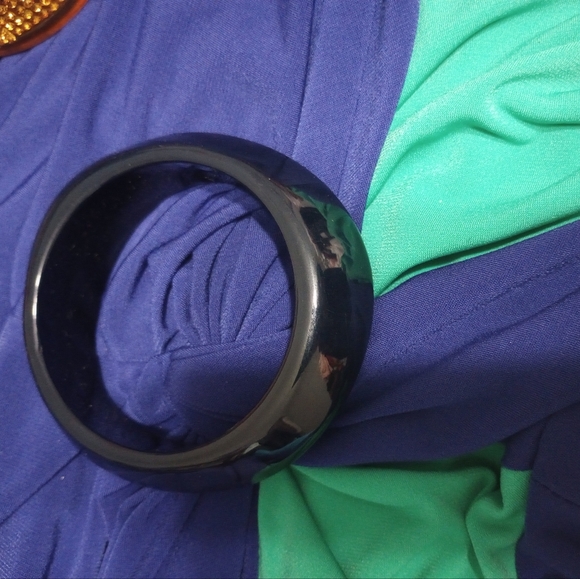 Navy Blue Bangle Bracelet - Picture 2 of 4